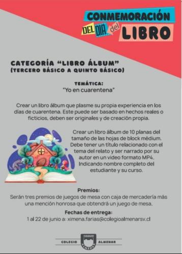 Categoría Libro Álbum Tercero a  Quinto Básico